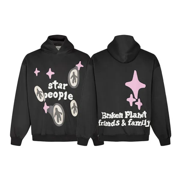 Design Trapped In Time No Way Back Graphic Hoodie Black - 26