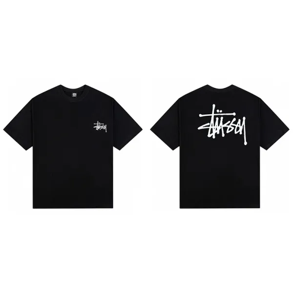 Stussy Stock Logo T-Shirt Black - 1