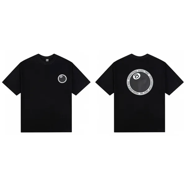 Stussy 8 Ball Graphic T-Shirt Black - 1