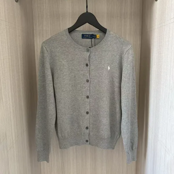 Polo Ralph Lauren Classic Fit Cardigan Gray Sweater - 1