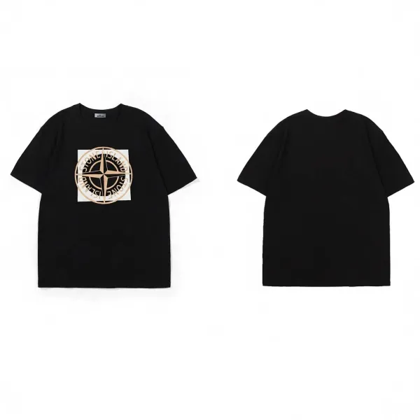 Stone Island Compass Logo T-Shirt Gray - 8