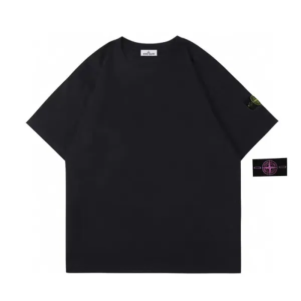 Stone Island Compass Logo T-Shirt Gray - 27