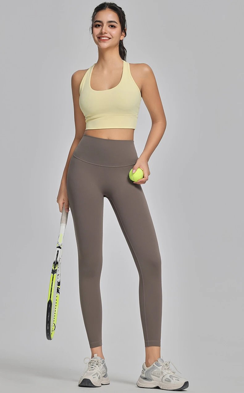 Alo High-Waisted Seamless Leggings Charcoal Gray Leggings - 45