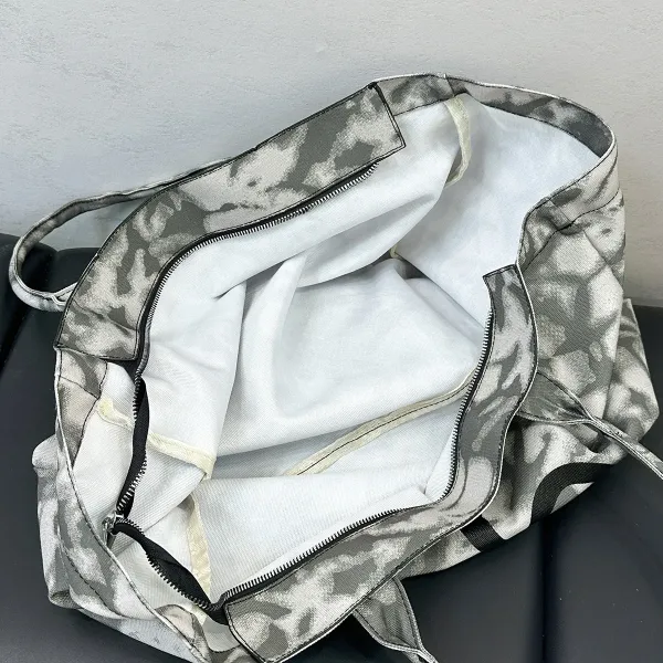 Alo Gray Tie-Dye Logo Tote Bag - 8