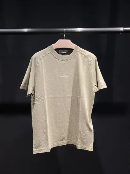 Stone Island Compass Logo T-Shirt Charcoal Gray T-Shirt - 9