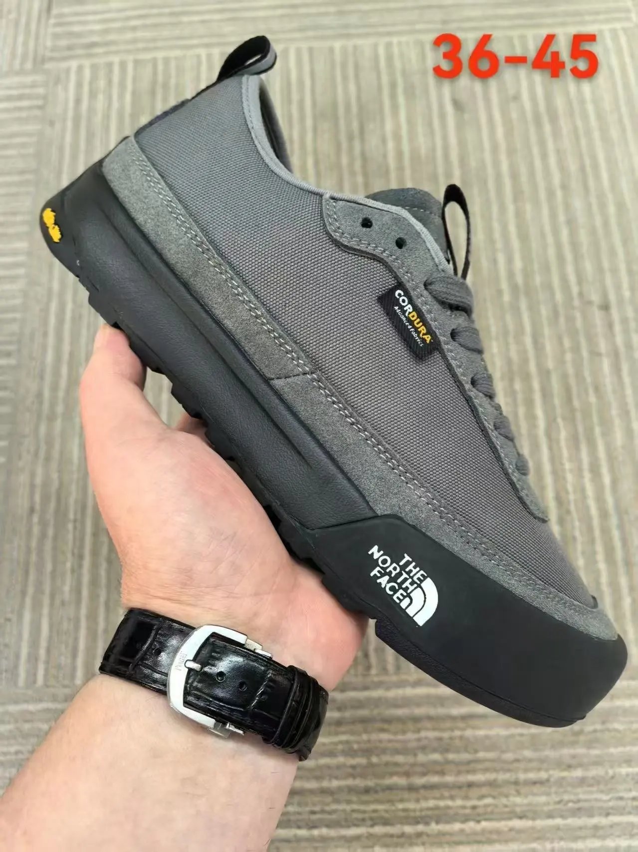 The North Face Venture Sneaker Gray Black Casual Shoes - 6