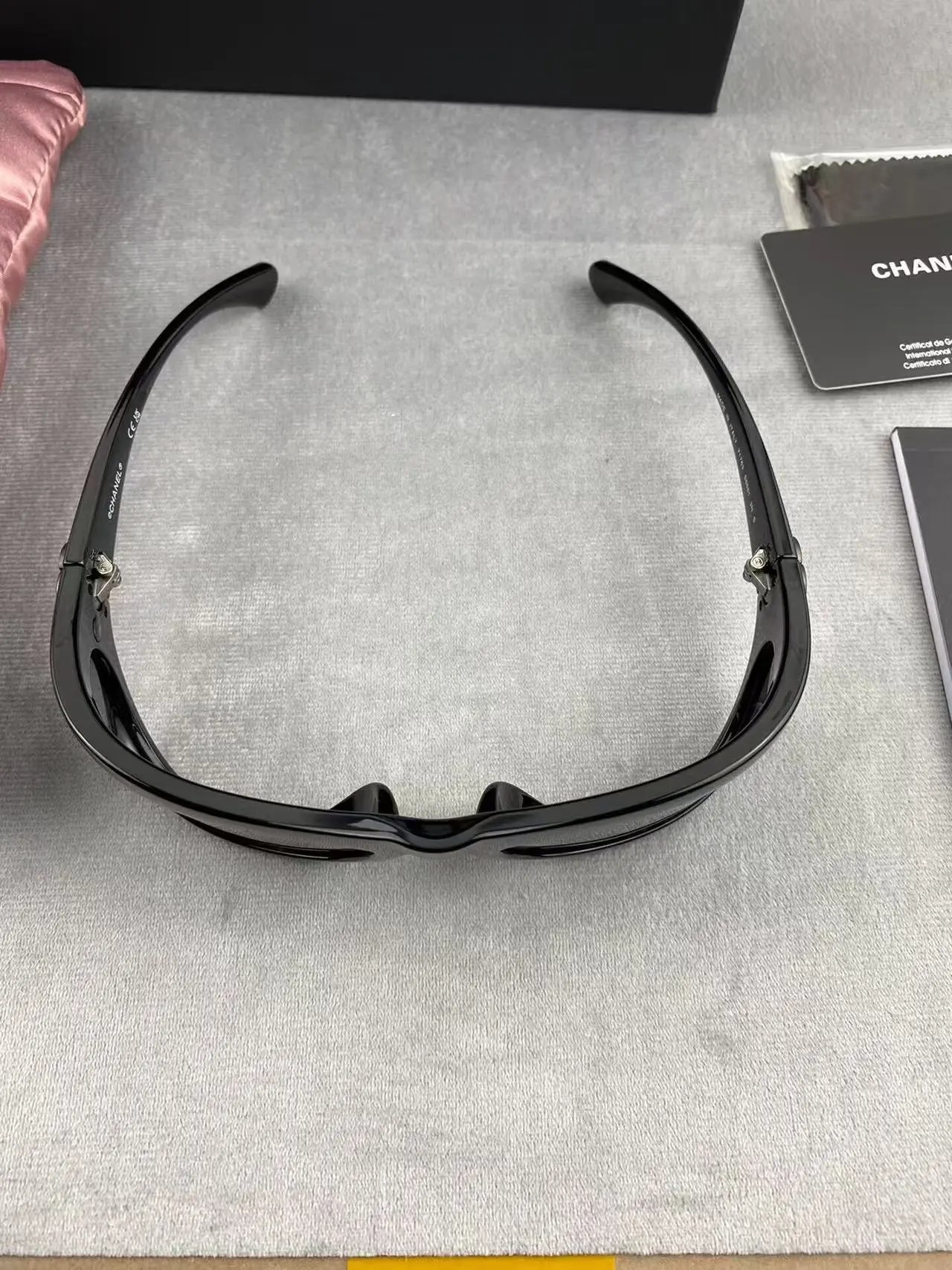 Chanel CC Logo Acetate Sunglasses Black - 7