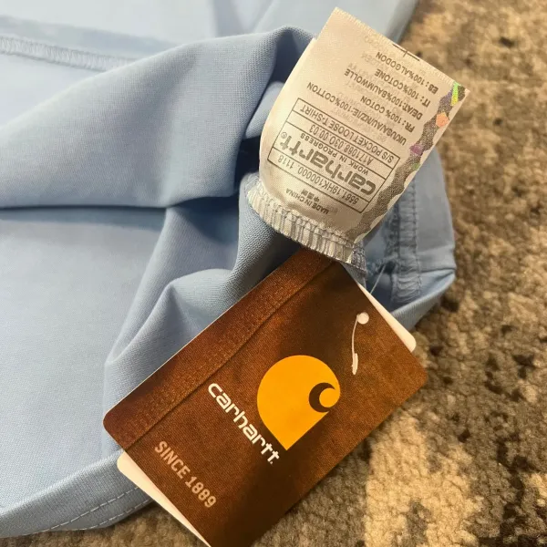 Carhartt Work In Progress Carhartt WIP Pocket T-Shirt Light Blue T-Shirt T-Shirts - 37