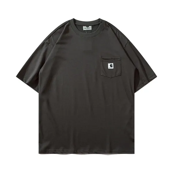 Carhartt Work In Progress Carhartt WIP Arch Logo Navy T-Shirt T-Shirts - 84
