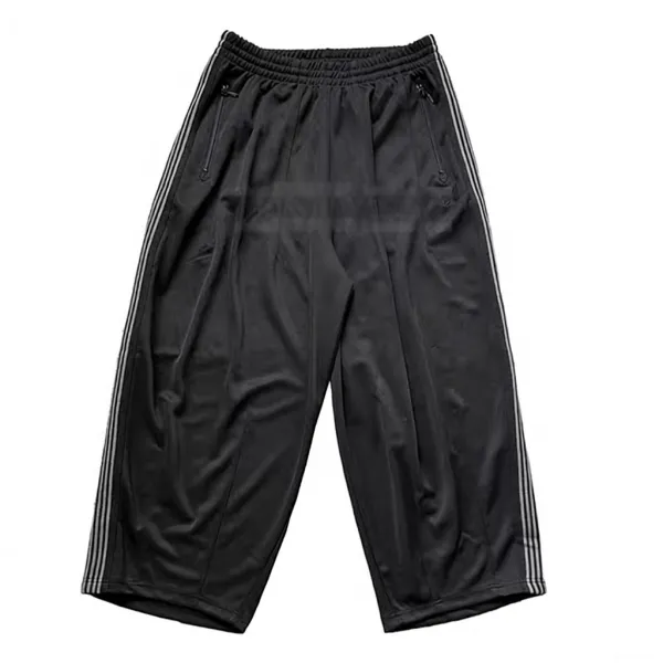 Purple Brand Track Pants Black with Purple Stripes Sweatpants - 16