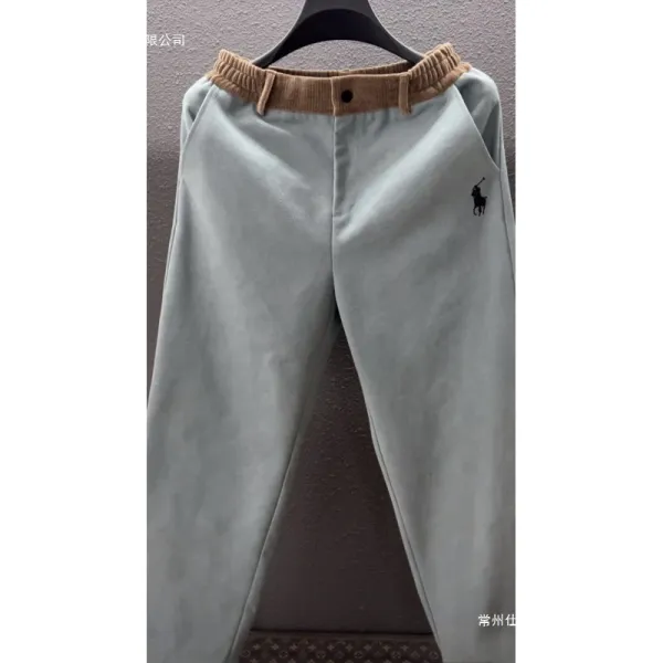 Polo Ralph Lauren Corduroy Waistband Sweatpants Light Gray - 3