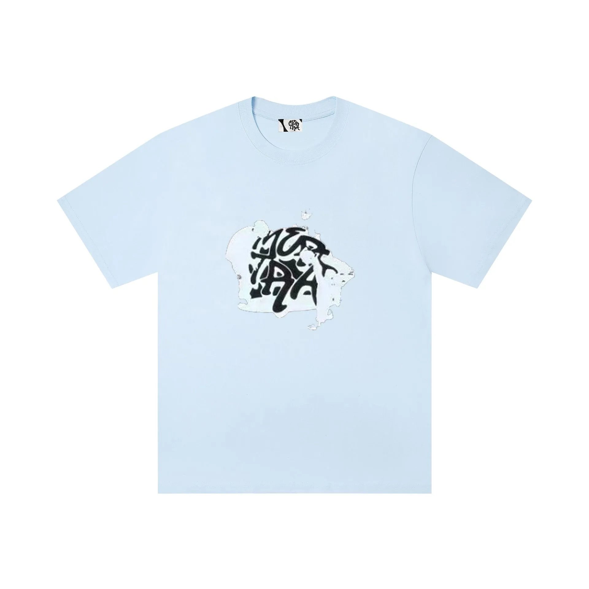 Design Two Characters Graphic Print Black T-Shirt - 14