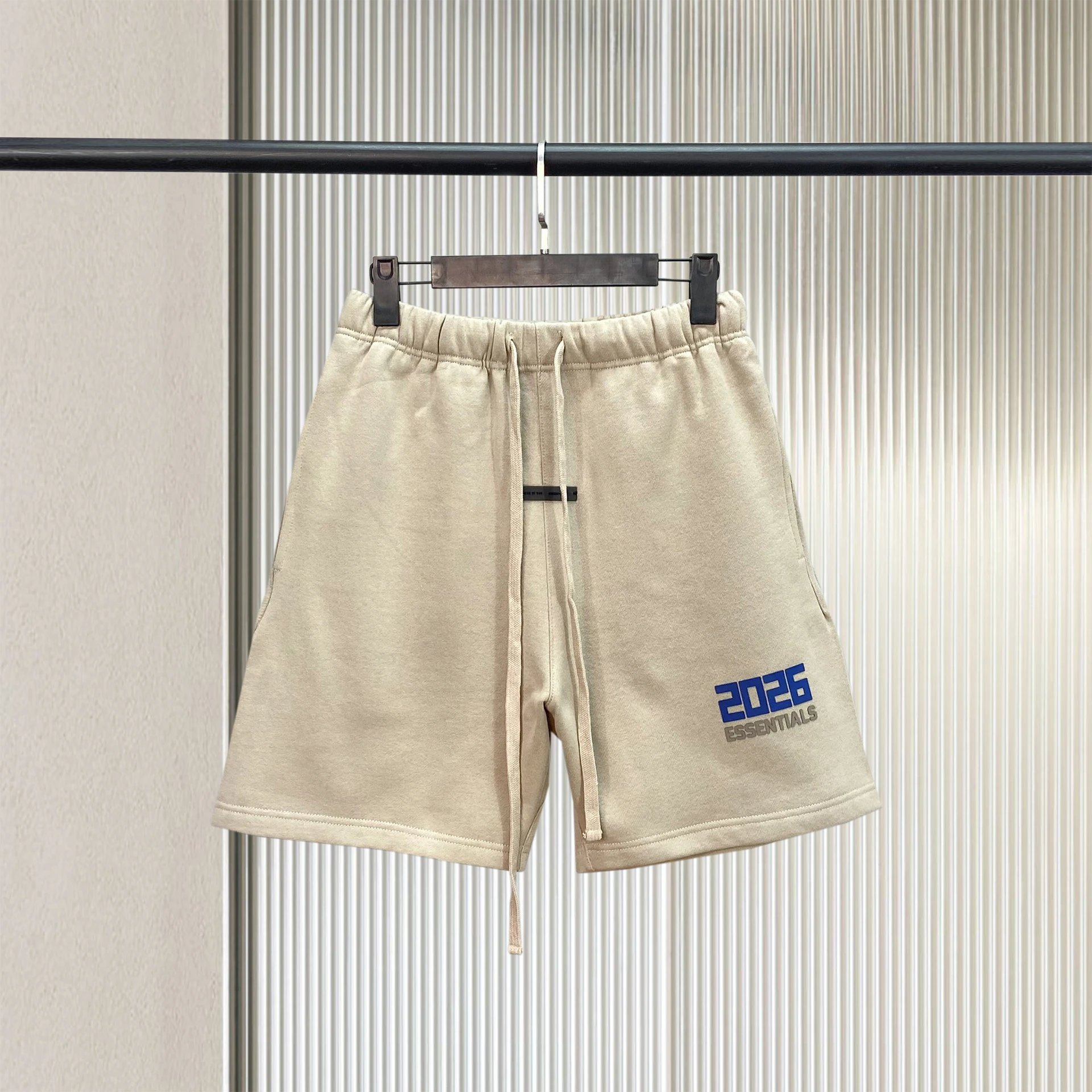 Fear of God Essentials 2026 Logo Shorts Beige - 6