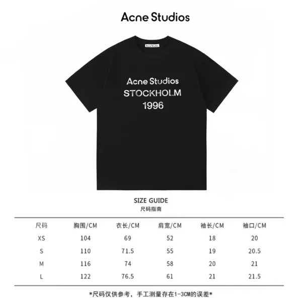Acne Studios Stockholm 1996 Navy T-Shirt - 2
