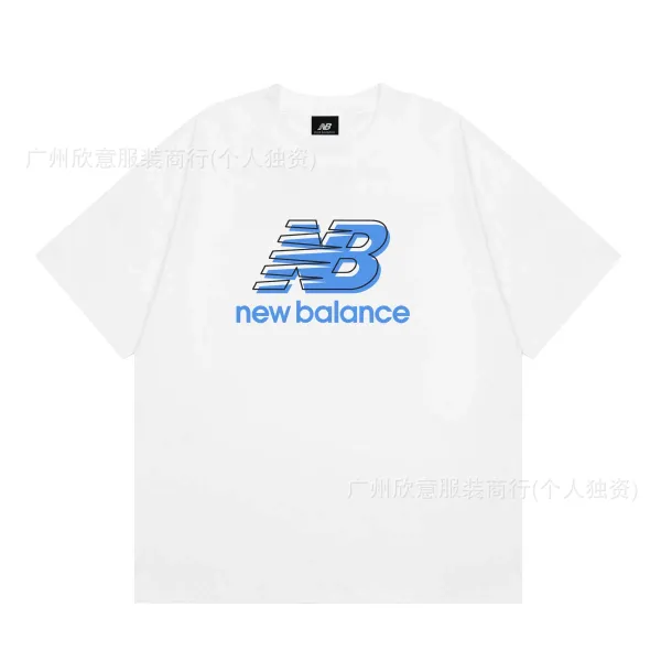 New Balance Logo Graphic White T-Shirt - 1