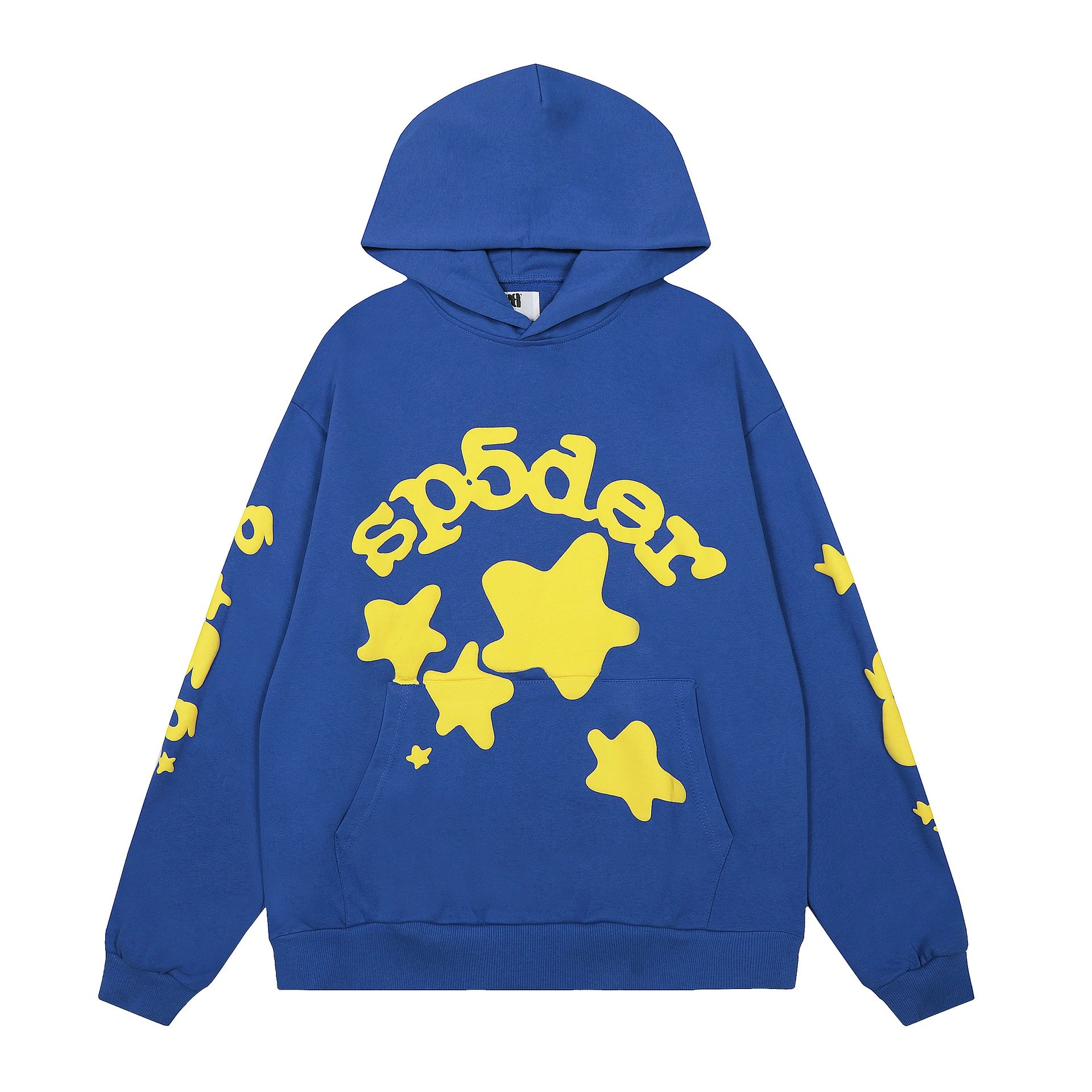 SP5DER Outline Star Black Hoodie - 52