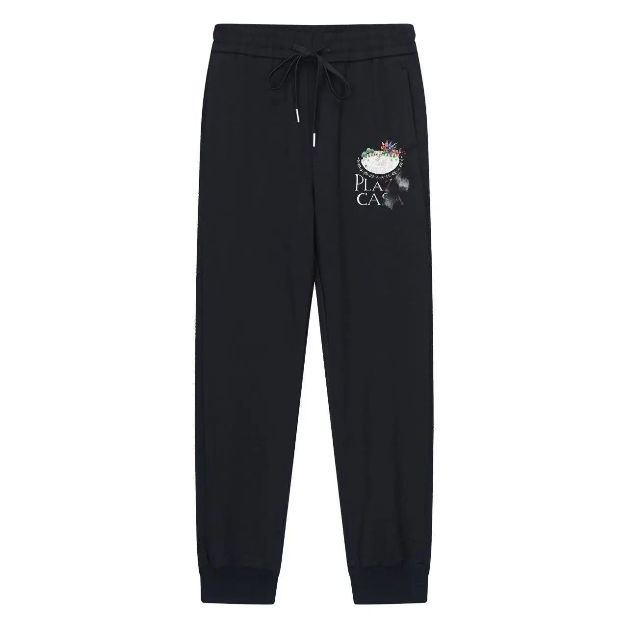 Design Graphic Print Jogger Sweatpants Black - 9