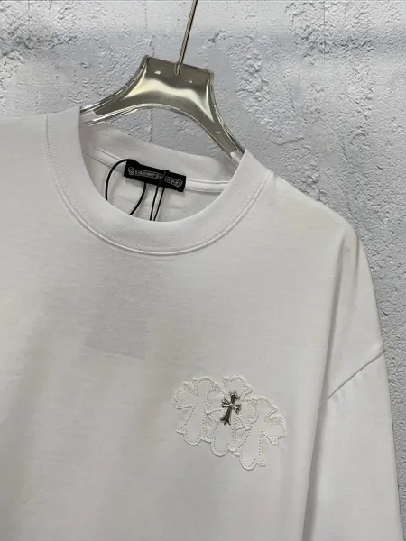 Chrome Hearts Cross Embroidered Black T-Shirt - 14