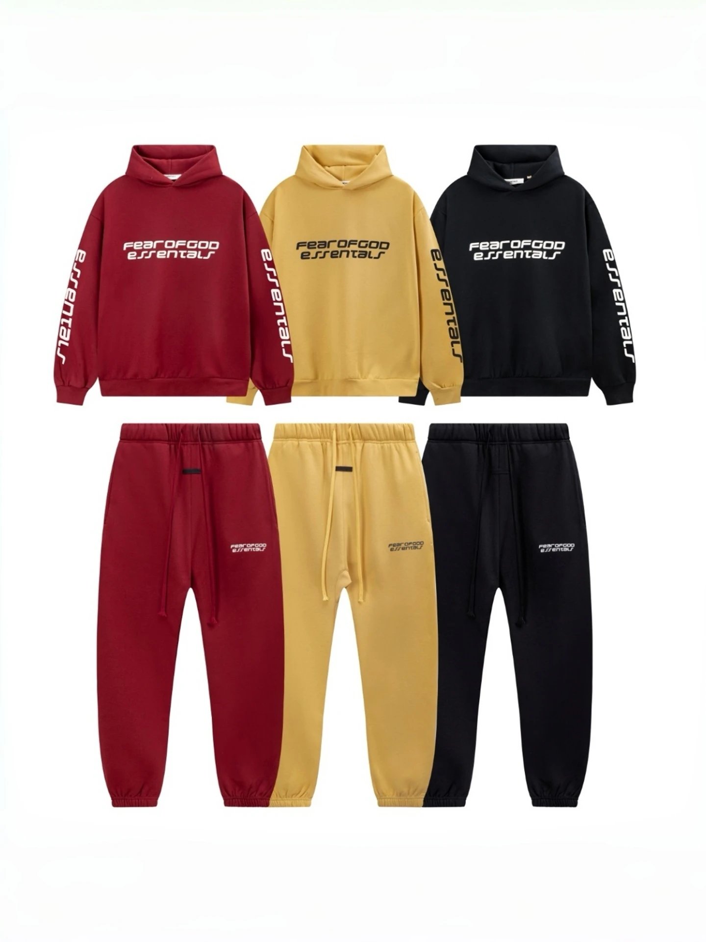 Fear of God Essentials Jogger Pants Mustard Yellow Sweatpants - 6