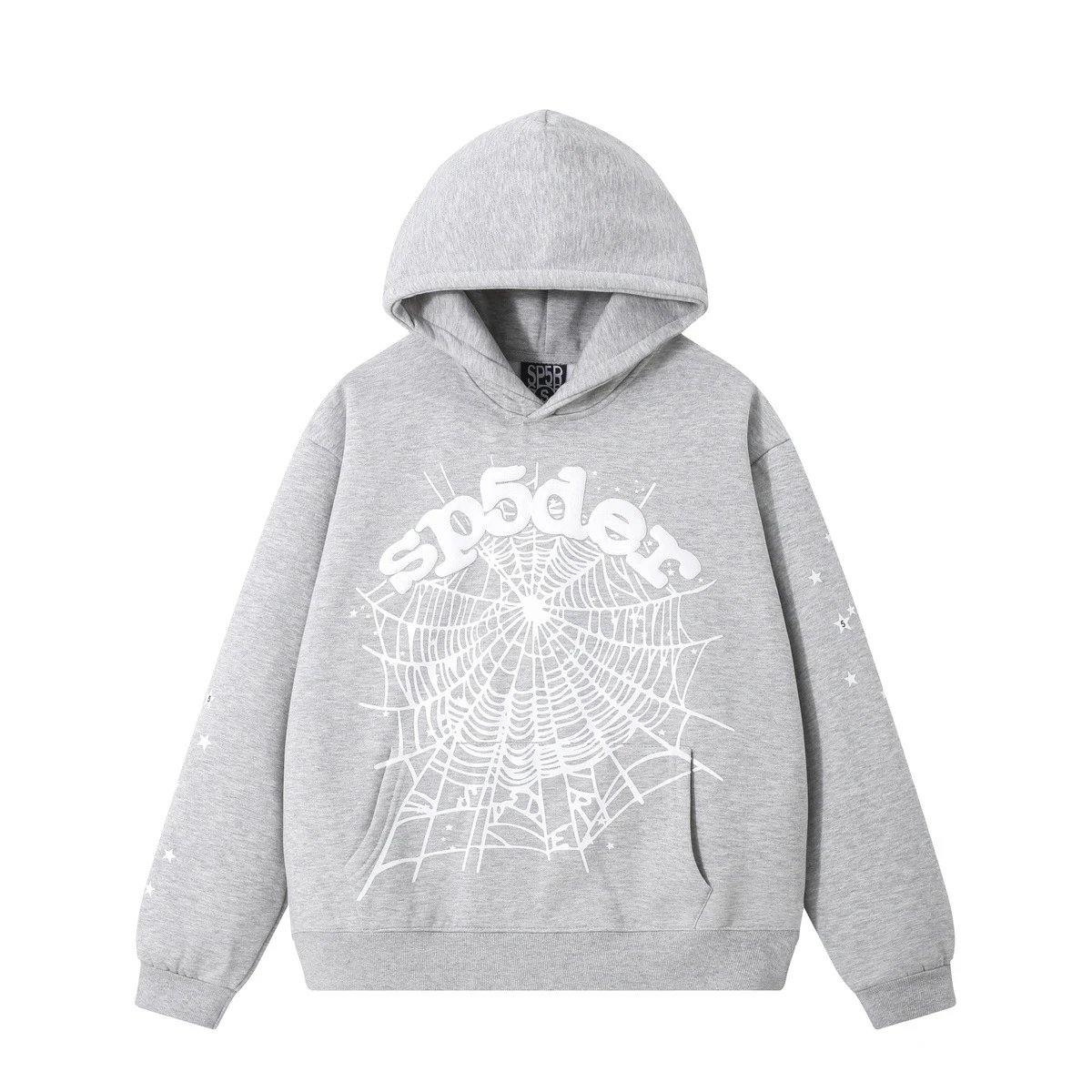 SP5DER Spider Web Hoodie Gray