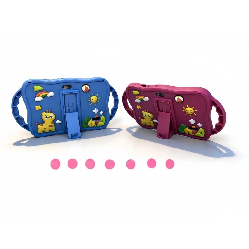 Design Kids Tablet Case with 3D Animal Motifs Pink Phone Accessories - 16