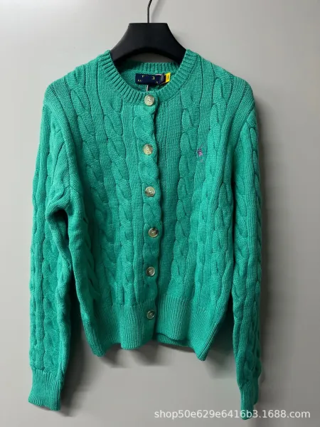 Polo Ralph Lauren Cable Knit Cardigan Emerald Green - 1