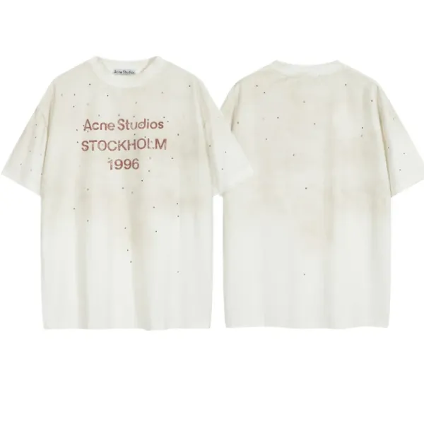 Acne Studios Stockholm 1996 Distressed Pink T-Shirt - 38
