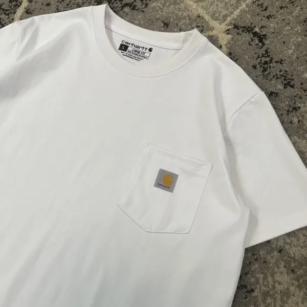 Carhartt Work In Progress Carhartt WIP Pocket T-Shirt Light Blue T-Shirt T-Shirts - 4