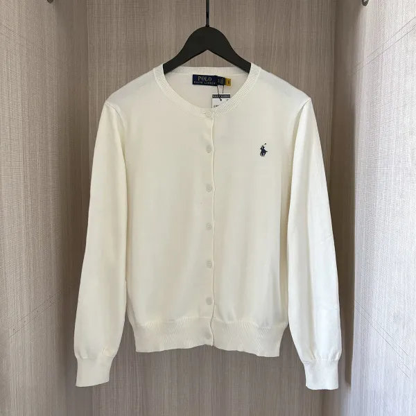 Polo Ralph Lauren Classic Knit Cardigan Ivory Cardigan - 1
