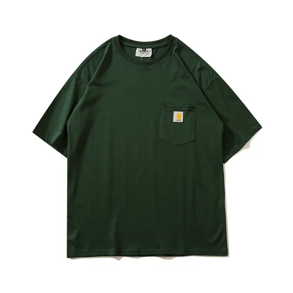 Carhartt Work In Progress Carhartt WIP Arch Logo Navy T-Shirt T-Shirts - 8