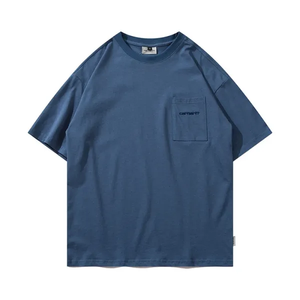 Carhartt Work In Progress Carhartt WIP Arch Logo Navy T-Shirt T-Shirts - 52
