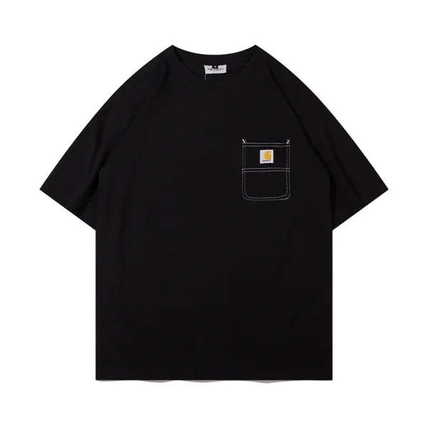 Carhartt Work In Progress Carhartt WIP Arch Logo Navy T-Shirt T-Shirts - 34