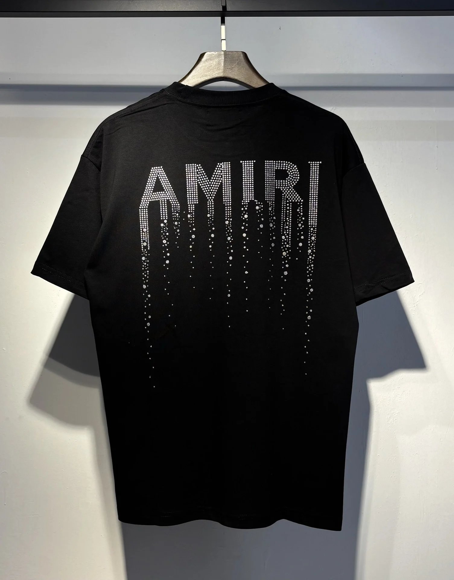 Amiri Logo Embroidered Black Polo with White Trim Polo Shirt - 13