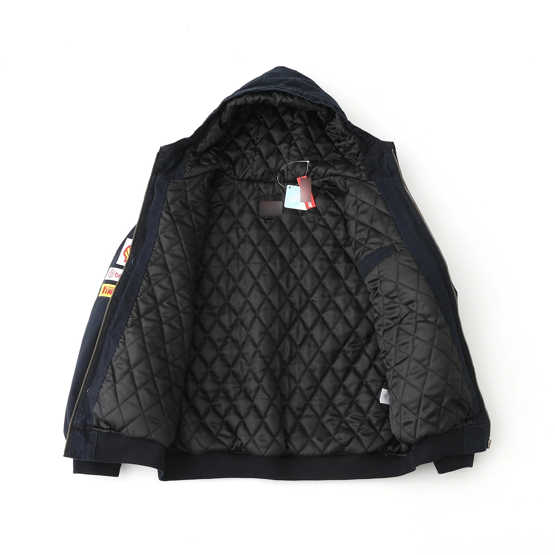 Supreme Denim Hooded Jacket Light Wash Blue Outerwear - 25