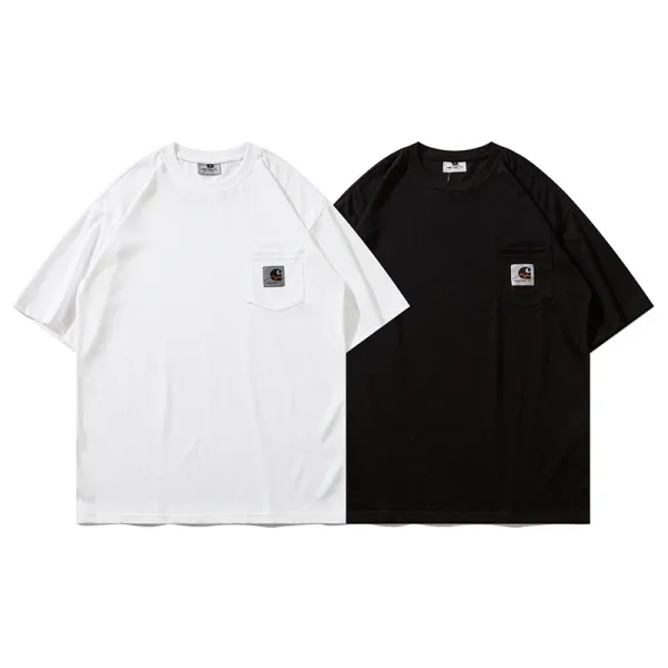 Carhartt Work In Progress Carhartt WIP Arch Logo Navy T-Shirt T-Shirts - 25