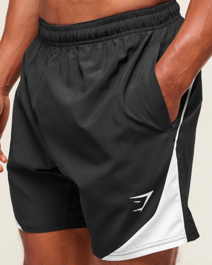 Design Performance Shorts Black / White Sporty Shorts - 16