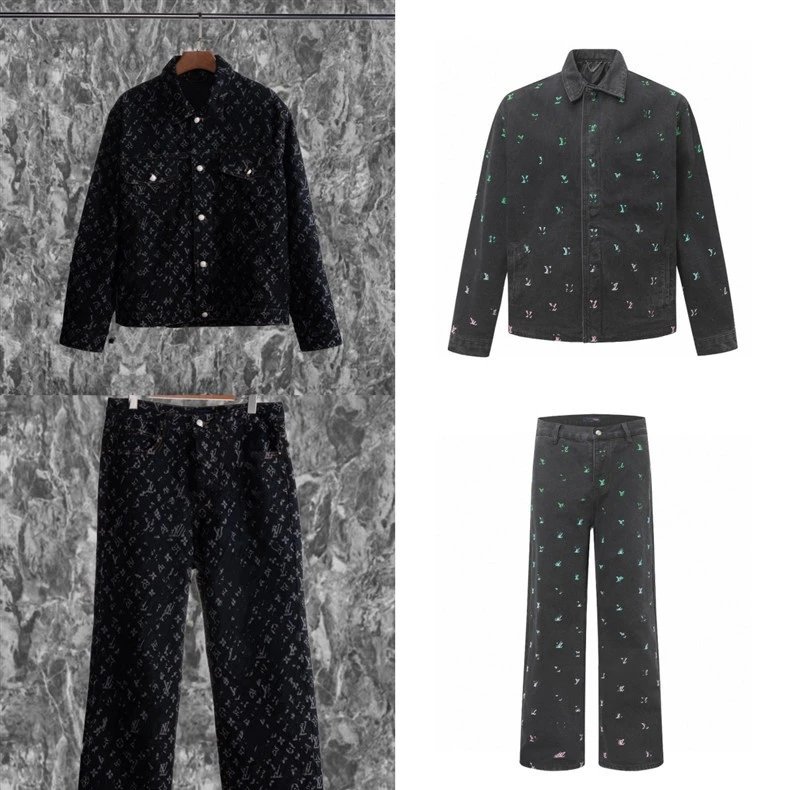 Design Multicolor Checkered Denim Jacket - 6