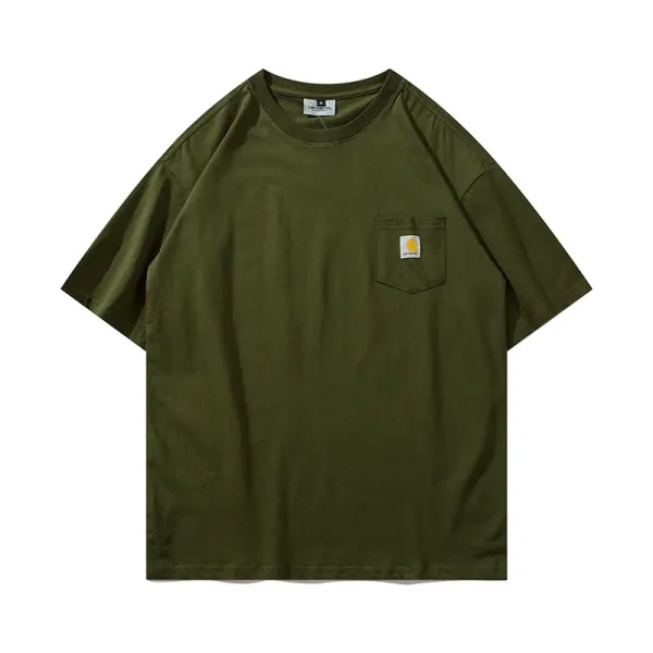 Carhartt Work In Progress Carhartt WIP Arch Logo Navy T-Shirt T-Shirts - 5