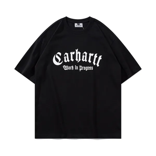 Carhartt Work In Progress Carhartt WIP Arch Logo Navy T-Shirt T-Shirts - 21