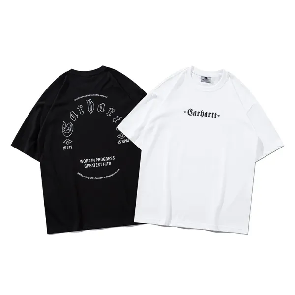 Carhartt Work In Progress Carhartt WIP Arch Logo Navy T-Shirt T-Shirts - 14