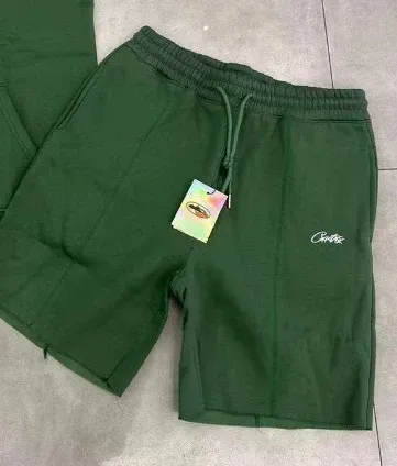 Comme des Garçons Play Short Green Sweat Shorts - 1