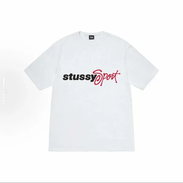 Stussy Sport Logo White T-Shirt - 1