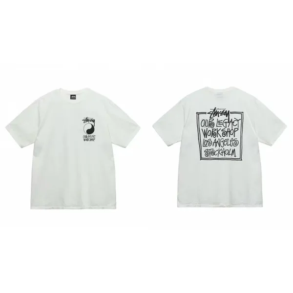 Stussy Legacy Workshop White T-Shirt - 1