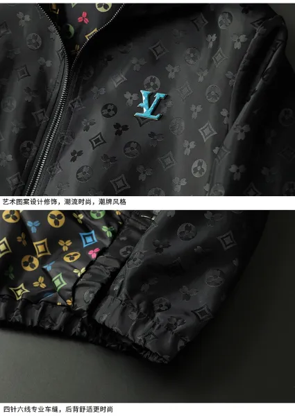 Louis Vuitton Monogram Windbreaker White Jacket Outerwear.windbreaker - 14