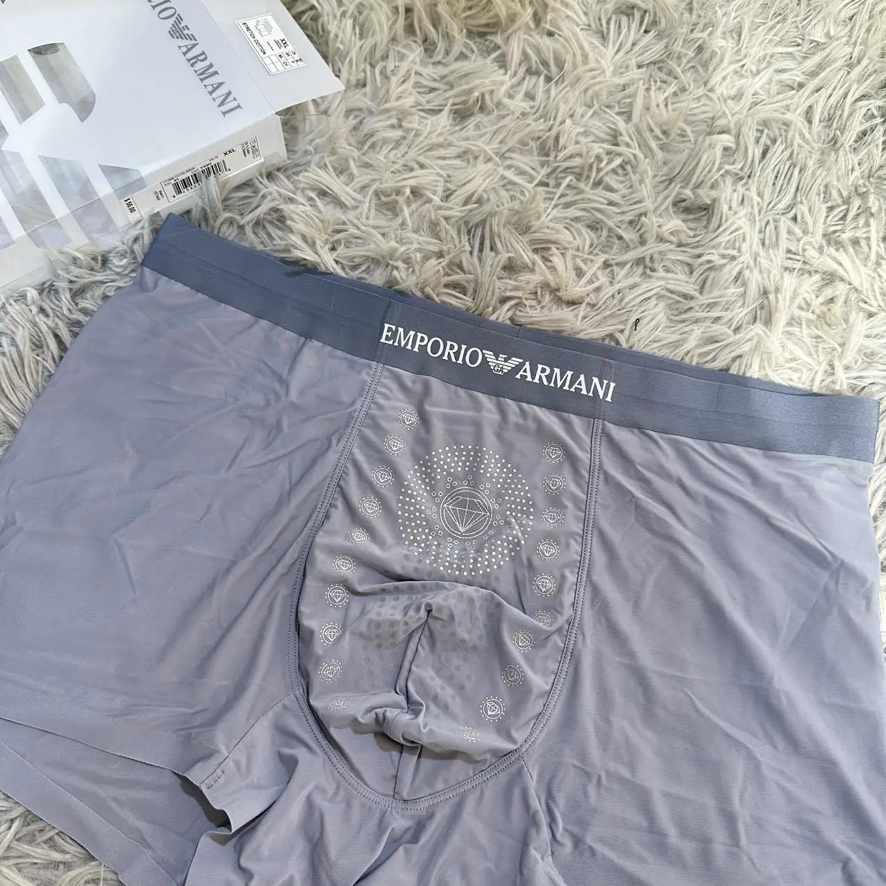 Emporio Armani Trunk Box Set in Blue, Navy, and Teal Underwear - 9