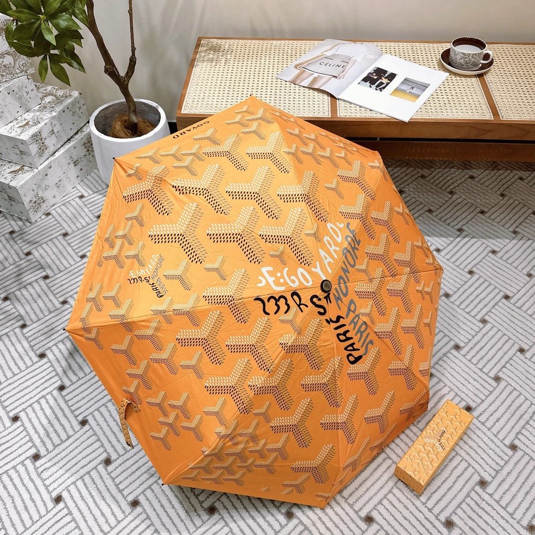 Goyard Saint-Honoré Folding Umbrella Silver Gray Accessories - 22