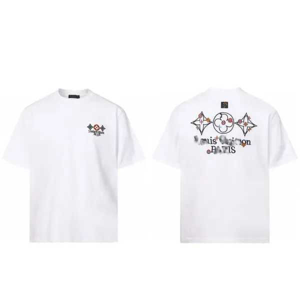 Louis Vuitton Monogram Floral Embroidered Black T-Shirt - 5