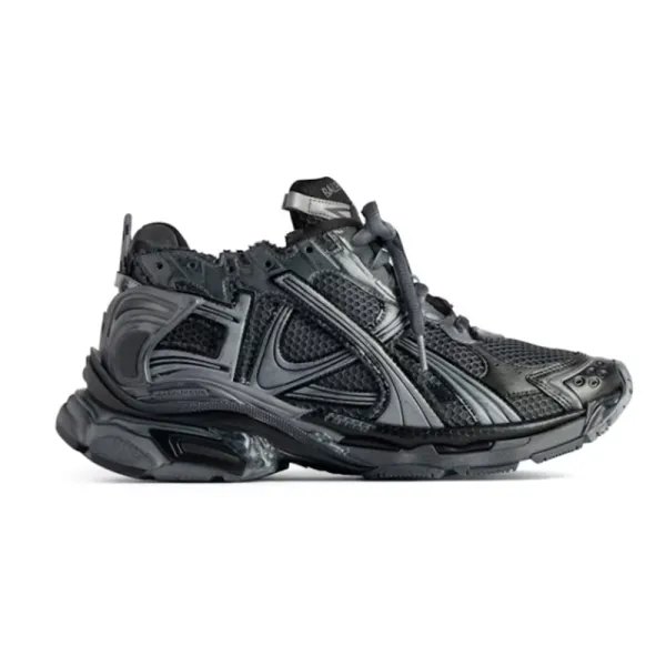 Balenciaga Track 3 Black Monochrome Sneakers Chunky Sneakers - 2