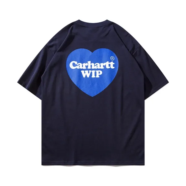 Carhartt Work In Progress Carhartt WIP Arch Logo Navy T-Shirt T-Shirts - 91