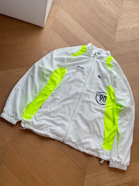 Palace x Nike Windbreaker White Neon Yellow Jacket Outerwear - 7